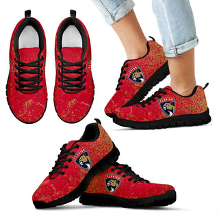 Light Tiny Pixel Smashing Pieces Florida Panthers Sneakers