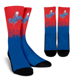 Exquisite Fabulous Pattern Little Pieces Los Angeles Dodgers Crew Socks