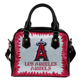 Jagged Saws Mouth Creepy Los Angeles Angels Shoulder Handbags