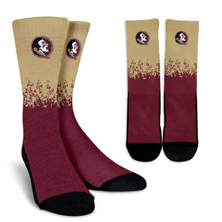 Exquisite Fabulous Pattern Little Pieces Florida State Seminoles Crew Socks