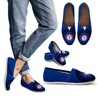 Enormous Logo Mix Tiny Logo Fantastic Texas Rangers Casual Shoes