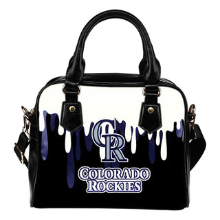 Color Leak Down Colorful Colorado Rockies Shoulder Handbags