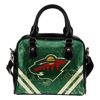 Couple Curves Light Good Logo Minnesota Wild Shoulder Handbags