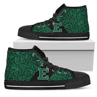 Perfect Cross Color Absolutely Nice Eastern Michigan Eagles High Top Shoes