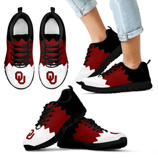 Incredible Line Zig Zag Disorder Beautiful Oklahoma Sooners Sneakers