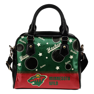 Personalized American Hockey Awesome Minnesota Wild Shoulder Handbag