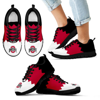 Incredible Line Zig Zag Disorder Beautiful Ohio State Buckeyes Sneakers