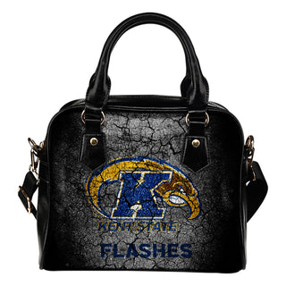 Wall Break Kent State Golden Flashes Shoulder Handbags Women Purse