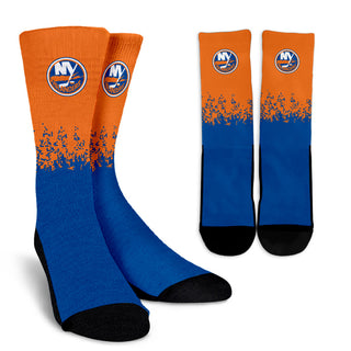 Exquisite Fabulous Pattern Little Pieces New York Islanders Crew Socks