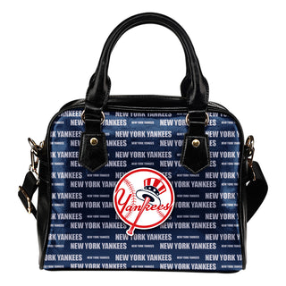Nice Little Logo New York Yankees Shoulder Handbags