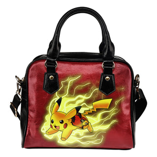 Pikachu Angry Moment Louisville Cardinals Shoulder Handbags