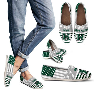 American Flag Hawaii Rainbow Warriors Casual Shoes