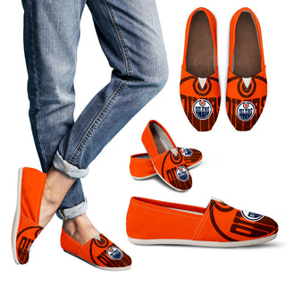 Enormous Logo Mix Tiny Logo Fantastic Edmonton Oilers Casual Shoes