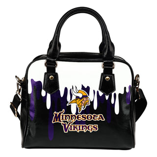 Color Leak Down Colorful Minnesota Vikings Shoulder Handbags