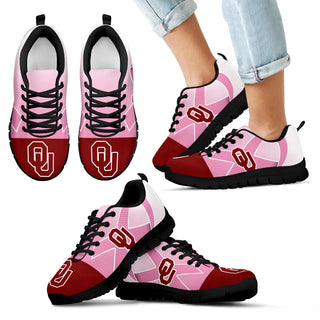 Oklahoma Sooners Cancer Pink Ribbon Sneakers