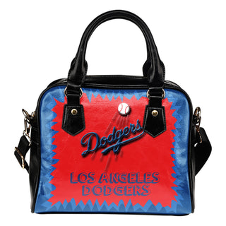 Jagged Saws Mouth Creepy Los Angeles Dodgers Shoulder Handbags