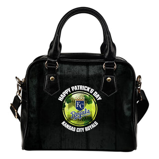 Retro Scene Lovely Shining Patrick's Day Kansas City Royals Shoulder Handbags