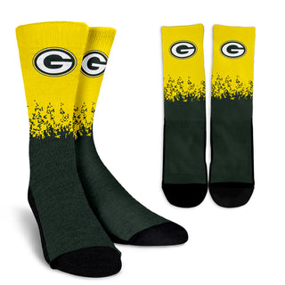 Exquisite Fabulous Pattern Little Pieces Green Bay Packers Crew Socks