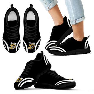 Lovely Curves Stunning Logo Icon Georgia Tech Yellow Jackets Sneakers