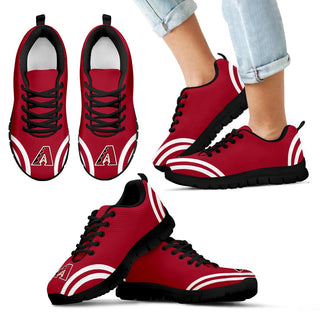 Lovely Curves Stunning Logo Icon Arizona Diamondbacks Sneakers