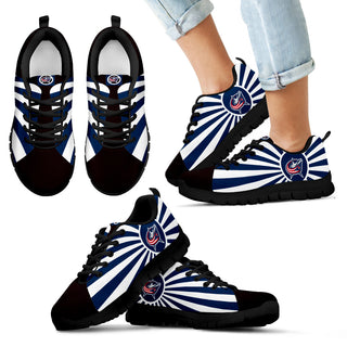 Rising Sun Sparkling Tremendous Columbus Blue Jackets Sneakers