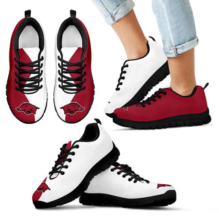 Two Colors Trending Lovely Arkansas Razorbacks Sneakers