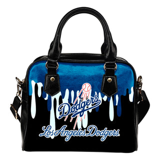Color Leak Down Colorful Los Angeles Dodgers Shoulder Handbags