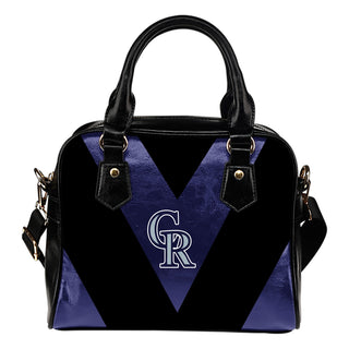 Triangle Double Separate Colour Colorado Rockies Shoulder Handbags
