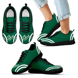 Lovely Curves Stunning Logo Icon South Florida Bulls Sneakers