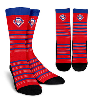 Amazing Circle Charming Philadelphia Phillies Crew Socks