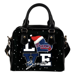 Love Word Christmas Sweet Atlanta Braves Shoulder Handbags
