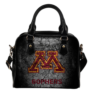 Wall Break Minnesota Golden Gophers Shoulder Handbags Women Purse