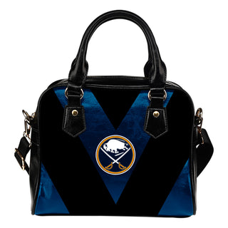 Triangle Double Separate Colour Buffalo Sabres Shoulder Handbags