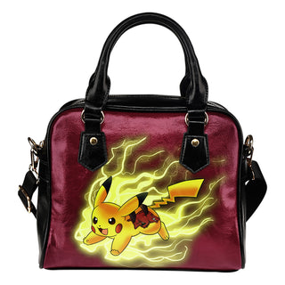 Pikachu Angry Moment Arkansas Razorbacks Shoulder Handbags