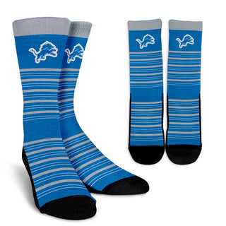 Amazing Circle Charming Detroit Lions Crew Socks