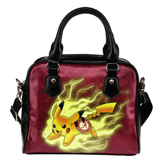 Pikachu Angry Moment Alabama Crimson Tide Shoulder Handbags