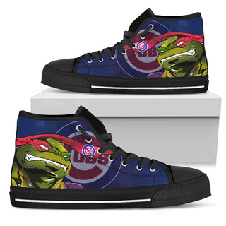 Turtle Chicago Cubs Ninja High Top Shoes