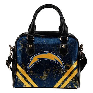 Couple Curves Light Good Logo Los Angeles Chargers Shoulder Handbags