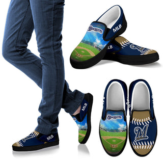 Proud Of Stadium Milwaukee Brewers Slip-on Shoes