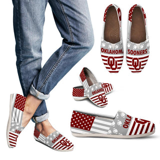 American Flag Oklahoma Sooners Casual Shoes