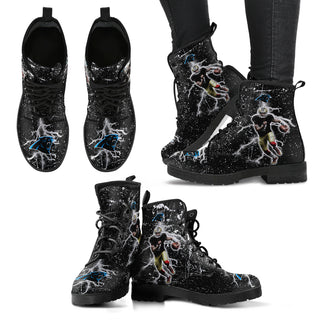 Player Running Inspring Fast Carolina Panthers Boots