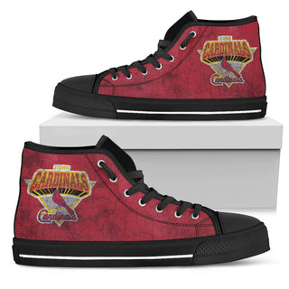 3D Simple Logo St. Louis Cardinals High Top Shoes