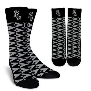 Chevron Lovely Kind Goodness Air Chicago White Sox Crew Socks