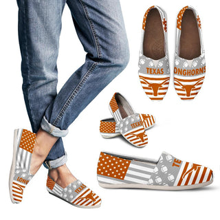American Flag Texas Longhorns Casual Shoes