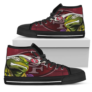 Turtle San Francisco 49ers Ninja High Top Shoes