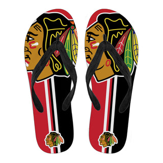 Chicago Blackhawks Fan Gift Two Main Colors Flip Flops