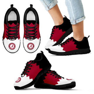 Incredible Line Zig Zag Disorder Beautiful Alabama Crimson Tide Sneakers