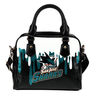 Color Leak Down Colorful San Jose Sharks Shoulder Handbags