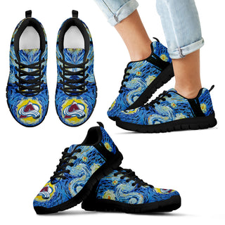 Sky Style Art Nigh Exciting Colorado Avalanche Sneakers