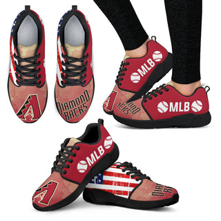 Simple Fashion Arizona Diamondbacks Shoes Athletic Sneakers
